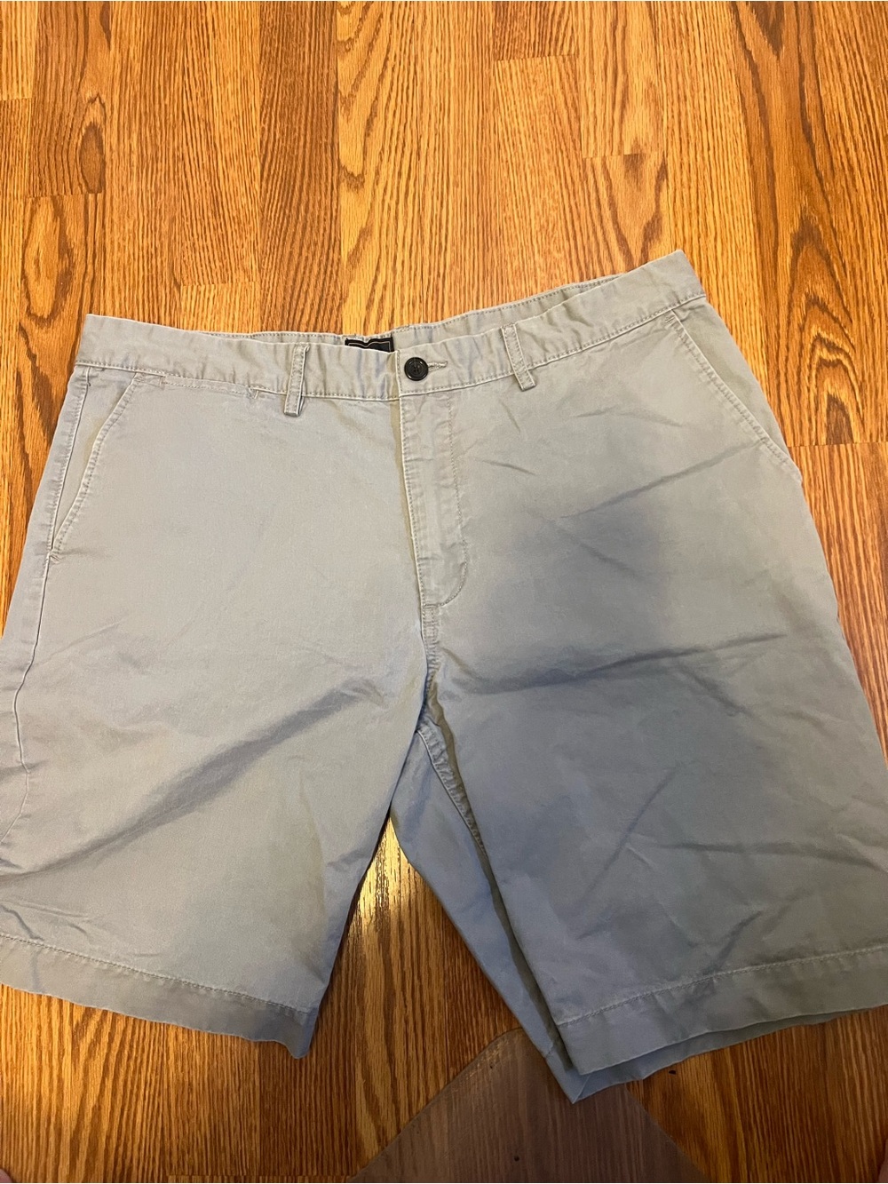 GAP Men's Flat Front gray Shorts